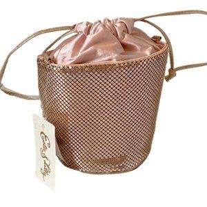 Estee & Lilly Rose Gold Sequin Bucket Bag NEW Mini Handbag NEW